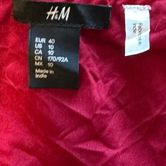 H&M Red and White Print Dress - Picture 5 of 7